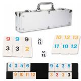 NOLIE 106 Tiles Rummy Cube Game Set with Aluminum