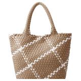 Queenoris Woven Tote Bag for Women, Shopper Bag, P