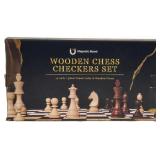 Polish Board Game: Chess & Checkers (Szachy Drewni