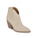 (SZ 6M)Nine West Fainay Western Booties - Tan/Beig