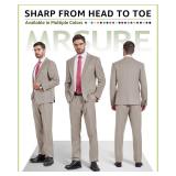 MrSure Men s Suit: 2-Piece Slim Jacket & Pants wit