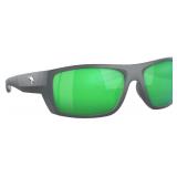 Fin-nor Pinder Sunglasses - Matte Grey Frame/Green