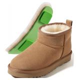 (SZ 8W)Mel&Syd Sheepskin Mini Boots with Arch Supp