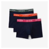 (SZ XXL)Lacoste Men's Cotton Boxer Briefs 3-Pack