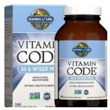 Garden of Life Vitamin Code 50 & Wiser Men s Multi