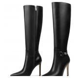 11-8A2 COLETER Women's Knee High Boots Pointed...