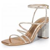 11-8A2 DREAM PAIRS Women's Heels Chunky Block...