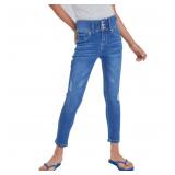 11-10B4 YMI Jeans Girls 3 Button Skinny Jeans,...