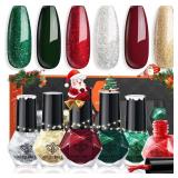 11-8C6 modelones Christmas Nail Polish Set 6...