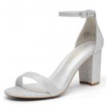 14-16B2 DREAM PAIRS Women's Chunk Low Heel Pump...