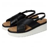 14-16B2 Lucky Brand Pebina Wedge Sandals...