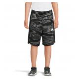 14-28B2 adidas Boys' AOP Tiger Camo 3-Stripe...