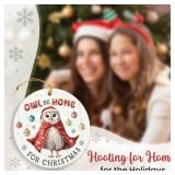 14-25C3 Christmas Ornament: 'Owl Be Home for...