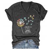 15-9B6 Be Kind Shirts for Women Cute Vintage...