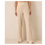 15-9C7 Organic Easy Rib Wide Leg Lounge Pant