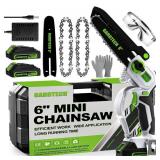 16-8C7 GARDTECH Mini Chainsaw Cordless 6 Inch -...