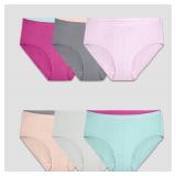 24-7C1 Fruit of the Loom Women's Briefs - XL (6...