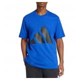 24-3B4 adidas Men's Crew Neck T-Shirt - Blue,...