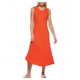 24-7B2 DKNY Women's Striped Sleeveless Midi...