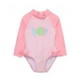 24-5B2 Little Me Girls' Fish One Piece...