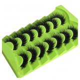 24-1C7 Kmilro Mink Lashes Wispy 20mm Cat Eye...