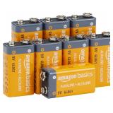 24-1C6 Amazon Basics Alkaline Batteries, 9 Volt...