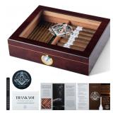 24-1B3 Free Mason Cigar Humidor - Cedar Lined...