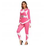 24-2D3 Coobae Women's Pink Ranger Costume...