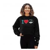 24-4C1 Sharks NHL Women's Cropped Crewneck...