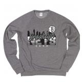 24-4B3 Brooklyn Nets NBA Tri-Blend Crewneck,...