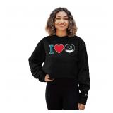 24-4B6 Sharks NHL Women's Cropped Crewneck...
