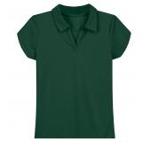 24-4D5 Nautica Girls' Polo - Forest Green,...