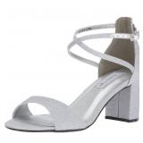 24-9A1 Touch Ups Women's Jackie Sandal, Silver,...