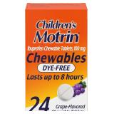 24-11C7 Children's Motrin Dye-Free Ibuprofen 24ct