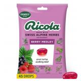 24-11C7 Ricola Throat Drops - Berry Medley, 45ct