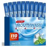 24-9B7 Portable Adult Travel Mouthwash, 110 Packs