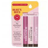 24-6D5 Burt's Bees Pink Lip Shimmer Sticks, 3 Pack