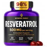 24-6B7 Wonder Family Resveratrol 500mg - 60...