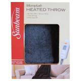 $40 Sunbeam Microplush Heated Electric Throw - Bro