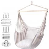 $47 Y- STOP Hammock Chair Hanging Rope Swing, Max