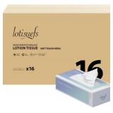 $18 Soft Facial Tissues, 16 Flat Boxes, Tissues Fa