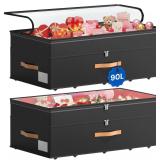 $40 Under Bed Storage with Wheels, 2-Pack Underbed