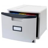 $59 Storex 1-Drawer Mobile Lateral Filing Cabinet