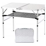$57 YUFIFAIRY Aluminum Camp Table, Folding Table P