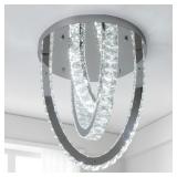 $99 Modern Crystal Ceiling Light Chandelier, Flush