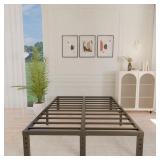 $80 ALDRICH 12 Inch Metal Bed Frame Queen Size - D