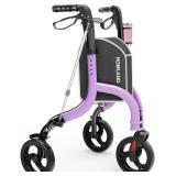 $130 3 Wheel Walkers for Seniors, Foldable Wheeled