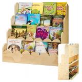 $80 4-Tier Scalloped Bookshelf for Kids Rooms, Cla