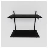 $199 Modern Shelving - 31in Wall Bookshelf Black P