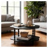 $80 COVLON 31.5' Coffee Table, 2-Tier Center Table